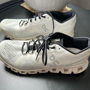 On Cloud Running White and Black Sneakers - Women’s Size 9